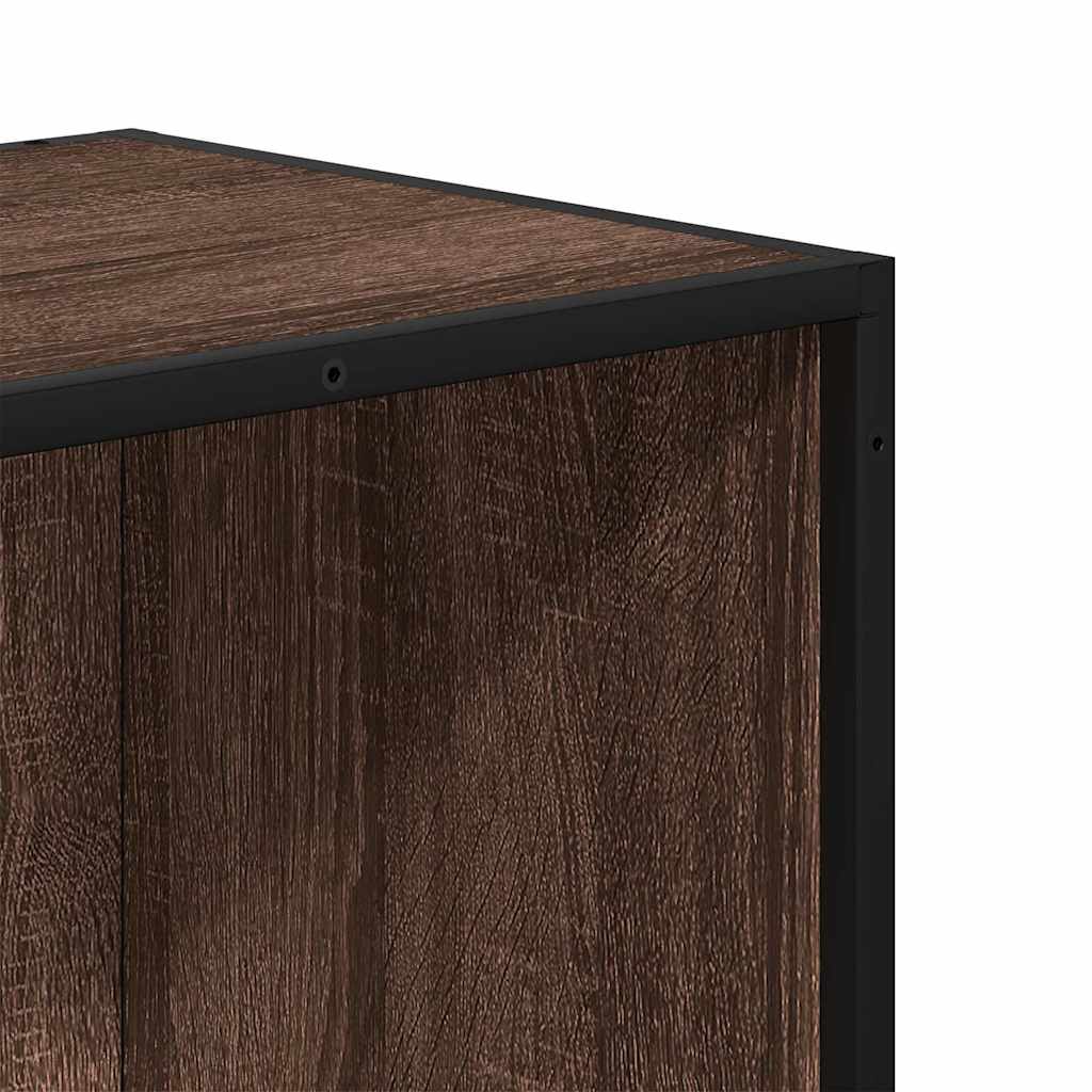 Book Cabinet Brown Oak 40x35x76 cm Engineered Wood