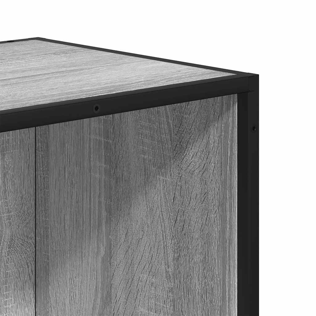 Book Cabinet Grey Sonoma 33.5x33x107.5 cm Engineered Wood