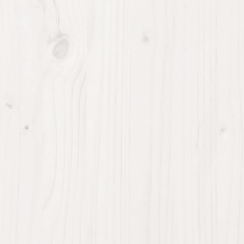 Headboard with Shelves White 160 cm Solid Wood Pine