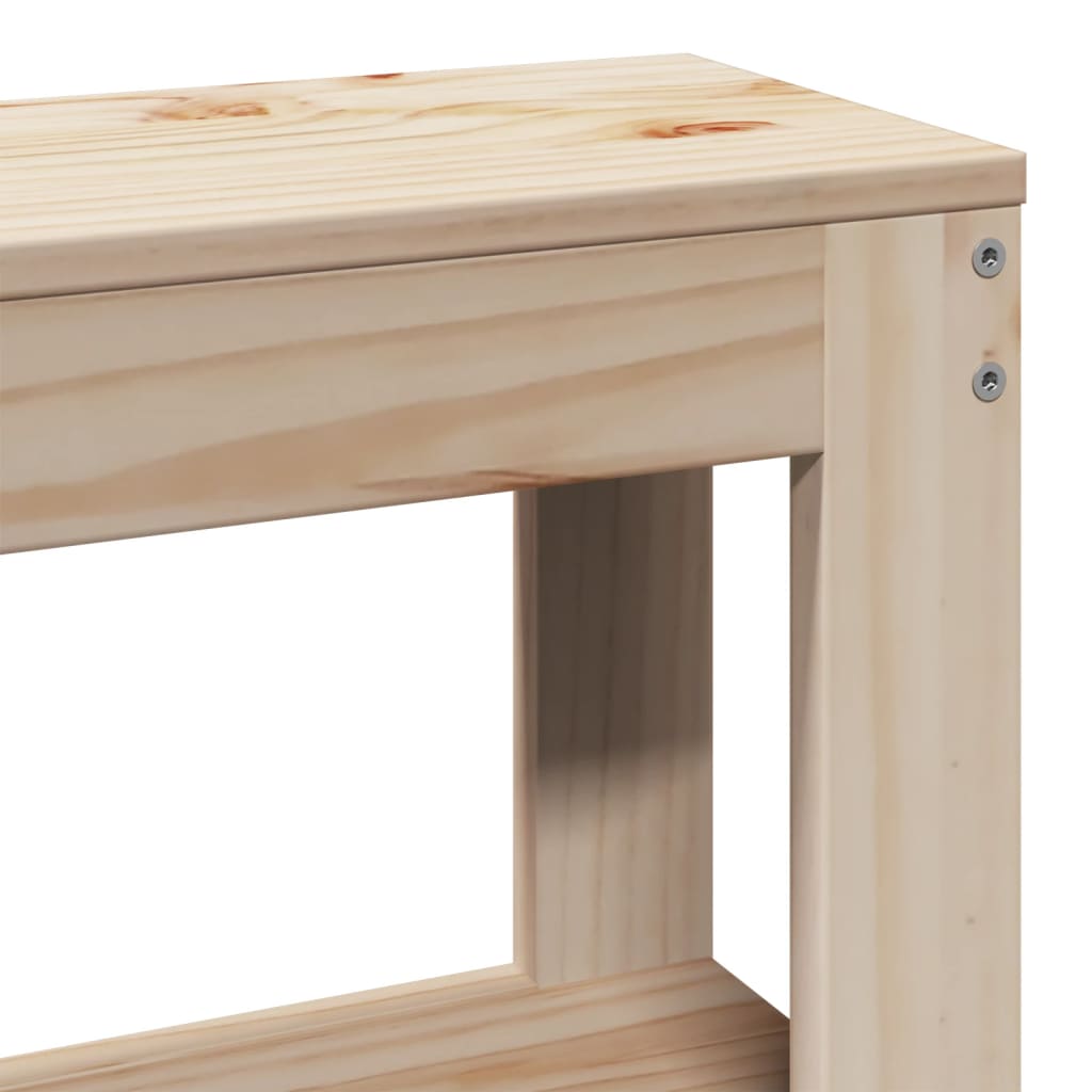 Headboard with Shelves 75 cm Solid Wood Pine
