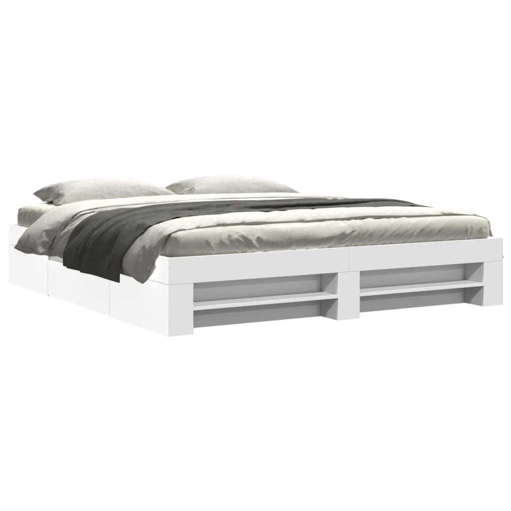 Modern Wooden Super King Size 180cm Bed Frame Base With Drawers & Storage Compartments