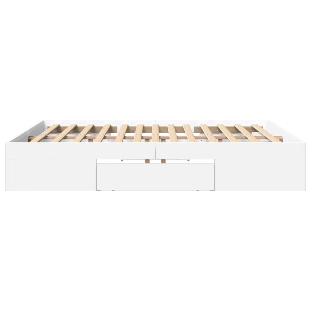 Modern Wooden Super King Size 180cm Bed Frame Base With Drawers & Storage Compartments
