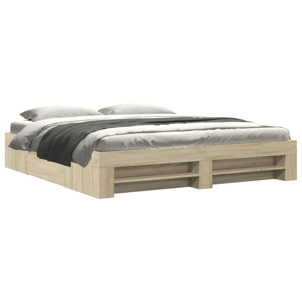 Modern Wooden Super King Size 180cm Bed Frame Base With Drawers & Storage Compartments