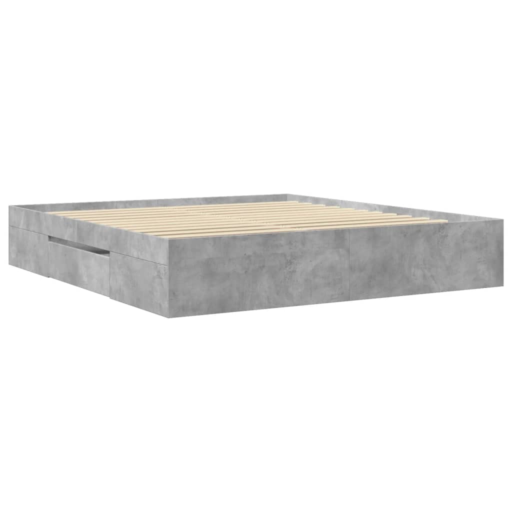 Modern Wooden Super King Size 180cm Bed Frame Base With Drawers & Storage Compartments