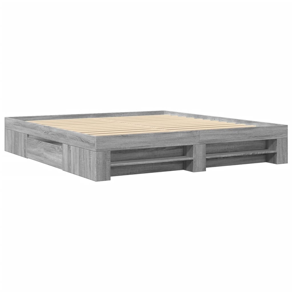 Modern Wooden Super King Size 180cm Bed Frame Base With Drawers & Storage Compartments
