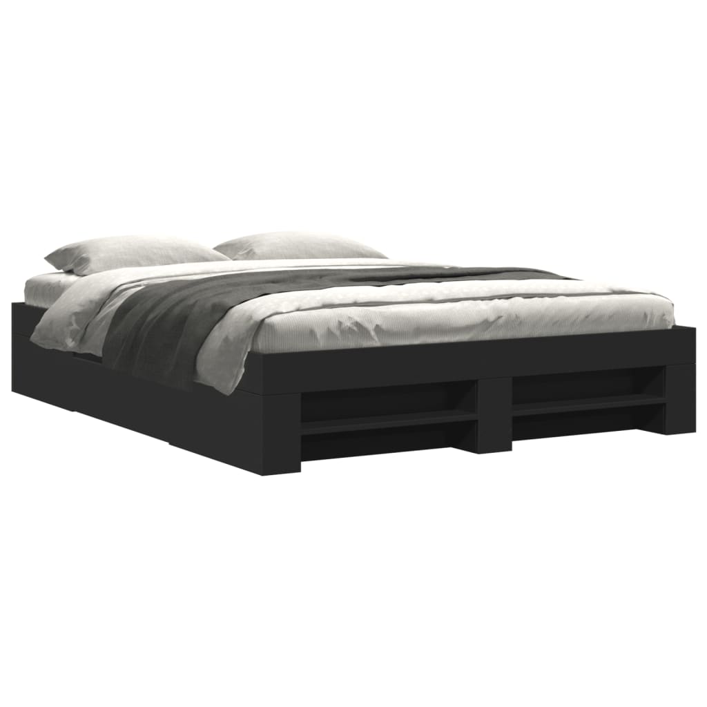 Modern Wooden King Size 150cm Bed Fame Base With Drawers & Storage Compartments