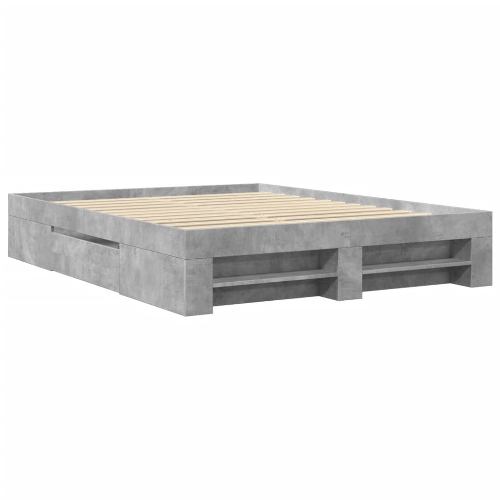 Modern Wooden King Size 150cm Bed Fame Base With Drawers & Storage Compartments
