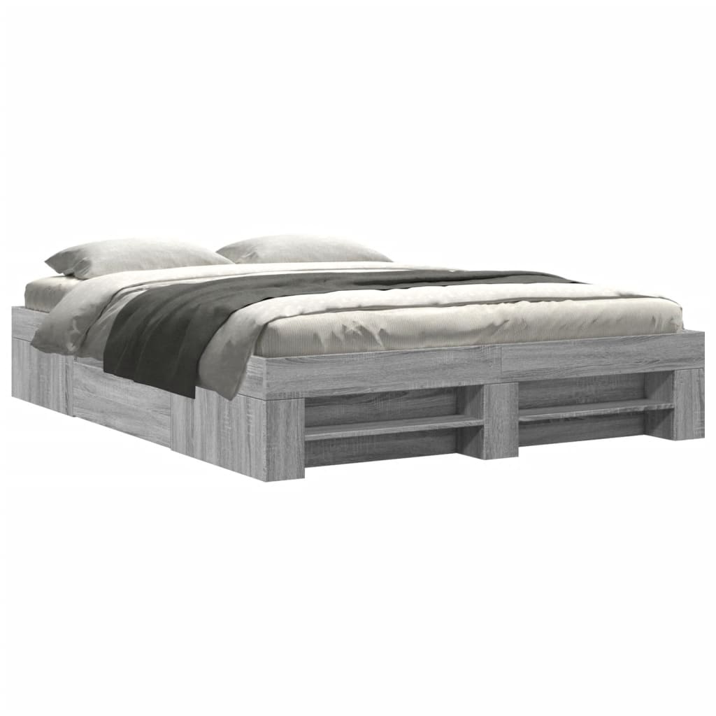 Modern Wooden King Size 150cm Bed Fame Base With Drawers & Storage Compartments