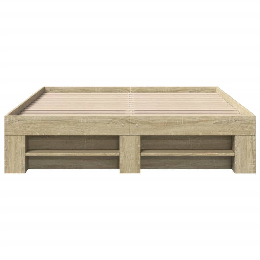 Modern Wooden Double Size 135cm Bed Frame Base With Drawers & Storage Compartments
