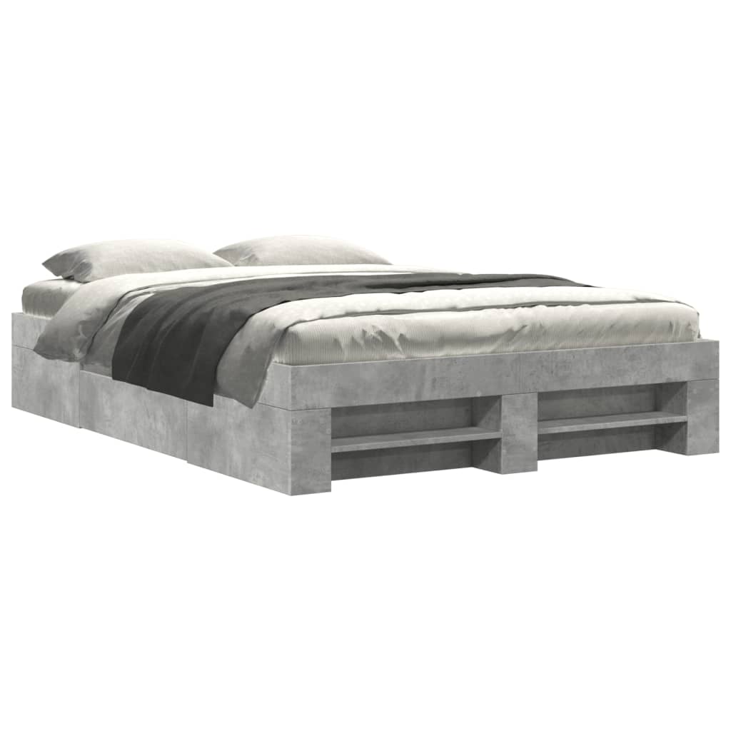 Modern Wooden Double Size 135cm Bed Frame Base With Drawers & Storage Compartments
