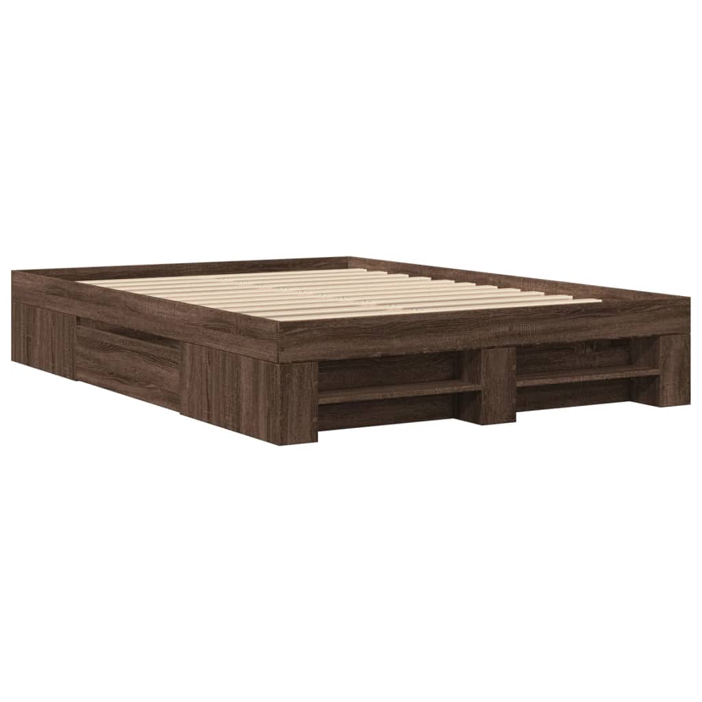 Modern Wooden Double Size 135cm Bed Frame Base With Drawers & Storage Compartments
