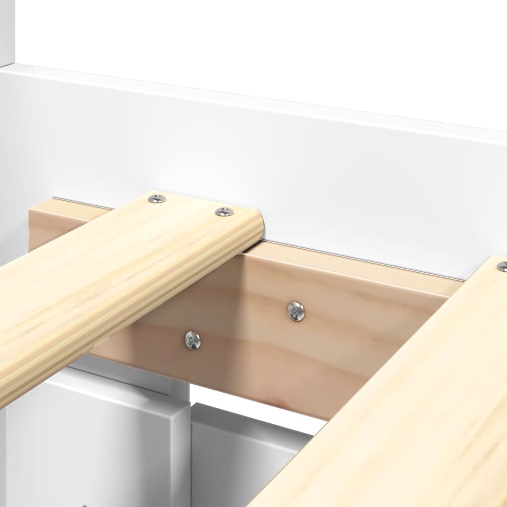 Modern Wooden Queen Size 160cm Bed Frame Base With Headboard & Storage Drawers