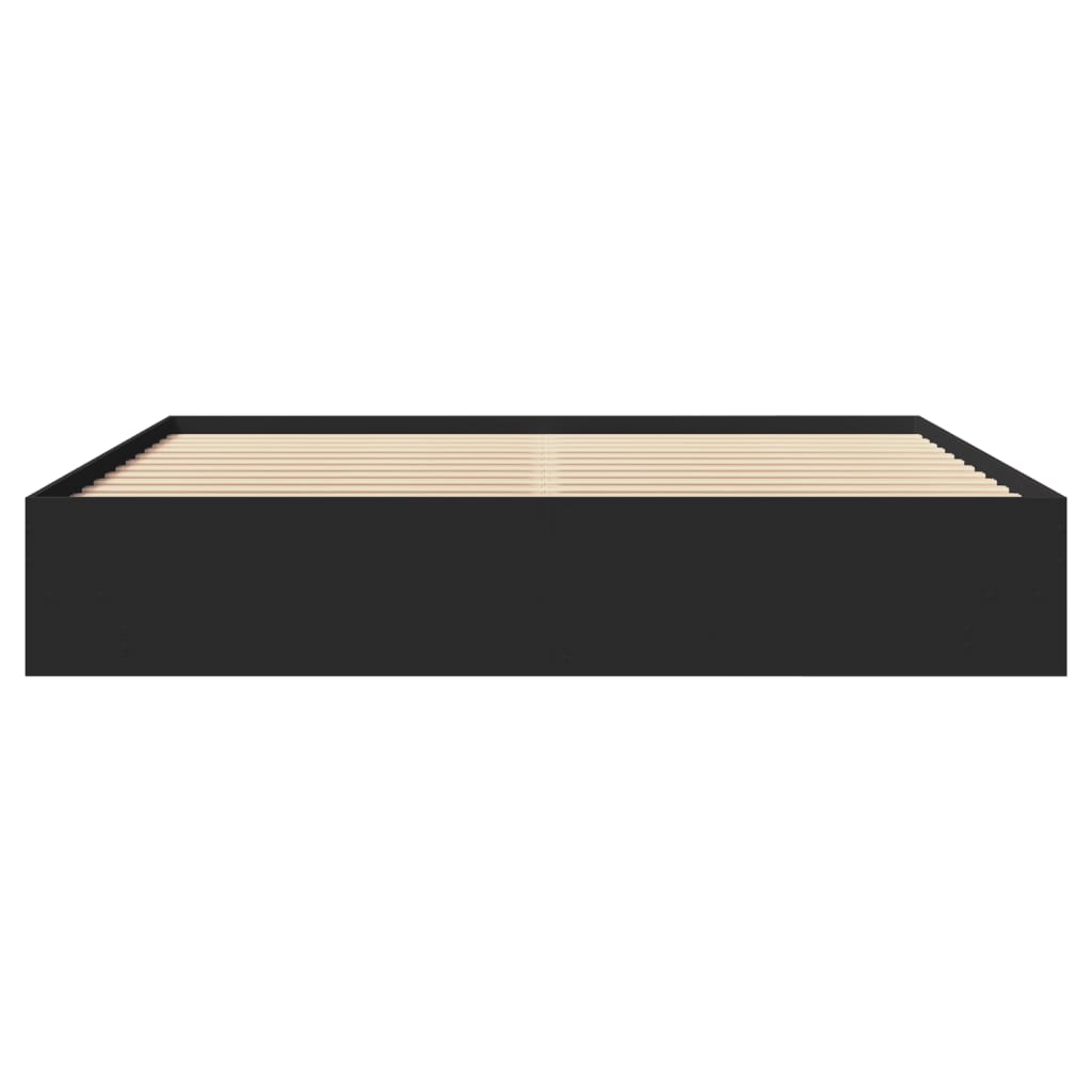 Modern Wooden Emperor Size 2m Bed Frame Base With Under Storage Space