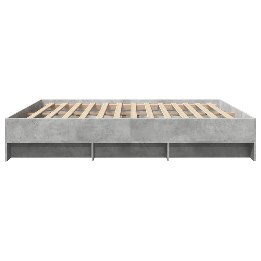 Modern Wooden Emperor Size 2m Bed Frame Base With Under Storage Space