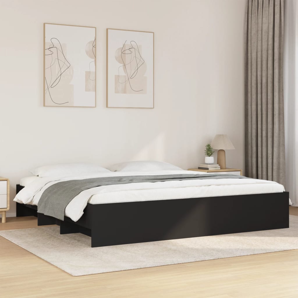 Modern Wooden Super King Size 180cm Bed Frame Base With Under Storage Space