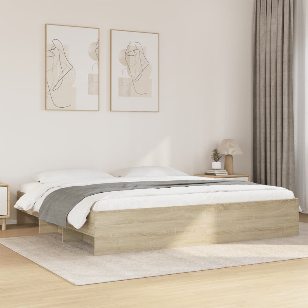 Modern Wooden Super King Size 180cm Bed Frame Base With Under Storage Space
