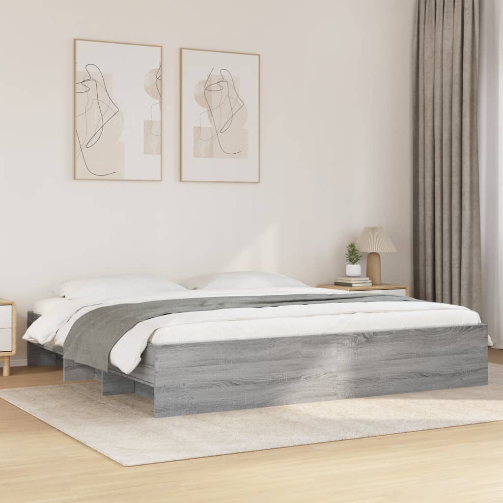 Modern Wooden Super King Size 180cm Bed Frame Base With Under Storage Space