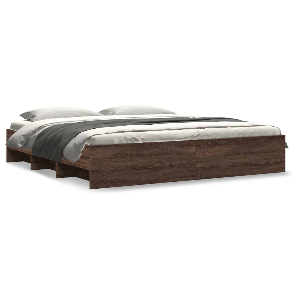 Modern Wooden Super King Size 180cm Bed Frame Base With Under Storage Space