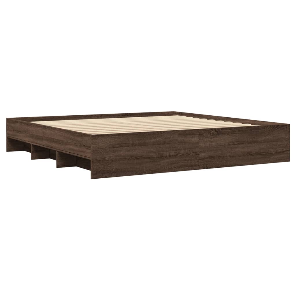 Modern Wooden Super King Size 180cm Bed Frame Base With Under Storage Space