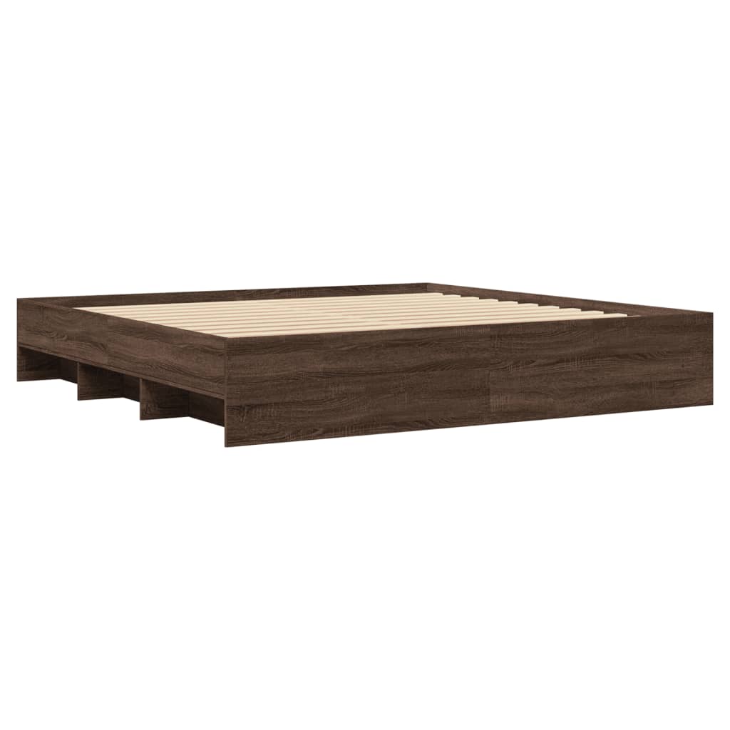 Modern Wooden Super King Size 180cm Bed Frame Base With Under Storage Space