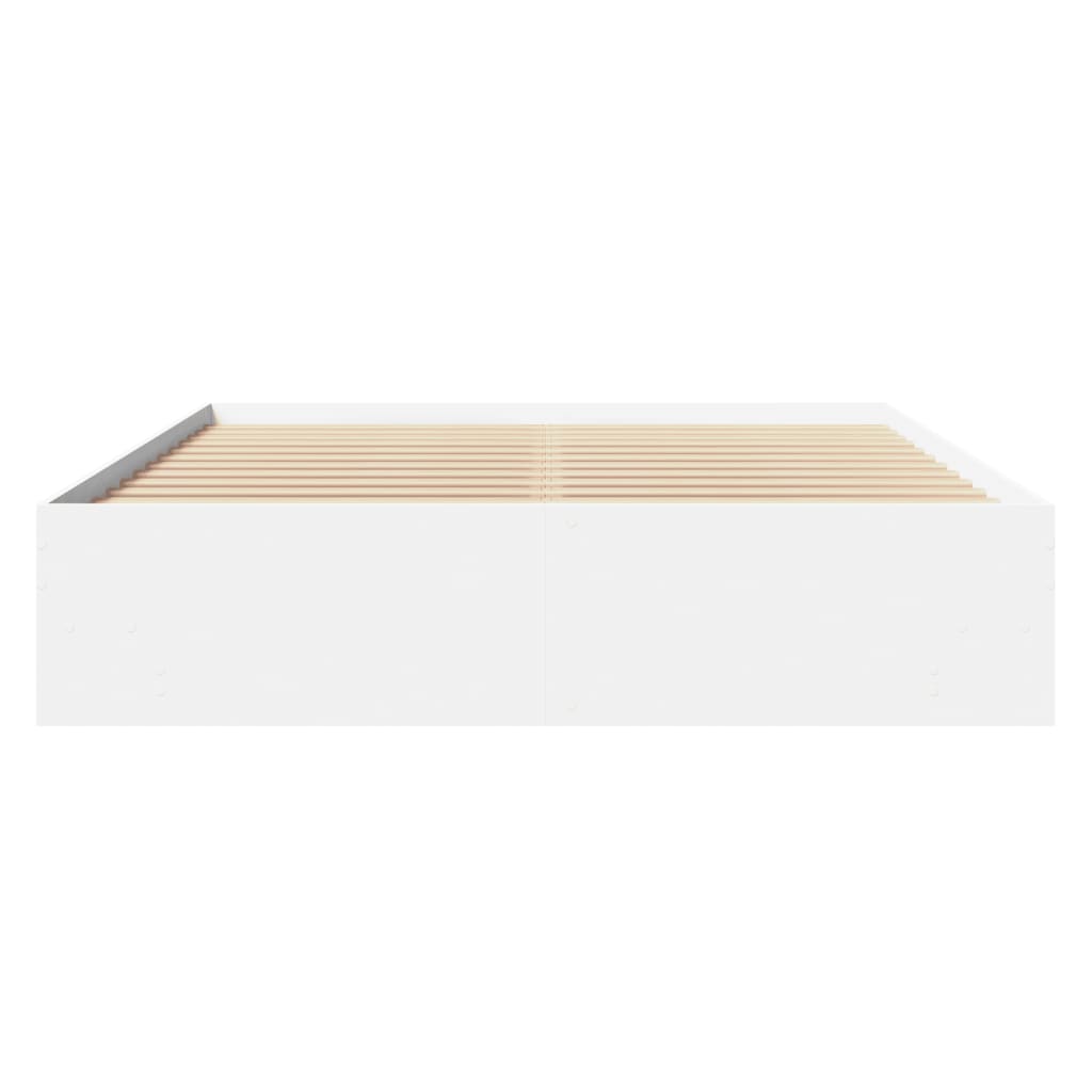 Modern Wooden Queen Size 160cm Bed Frame Base With Under Storage Space
