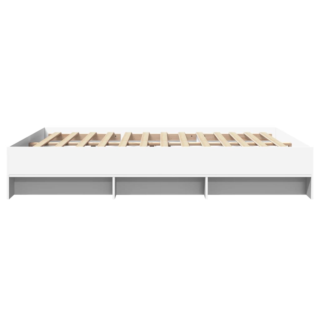 Modern Wooden Queen Size 160cm Bed Frame Base With Under Storage Space