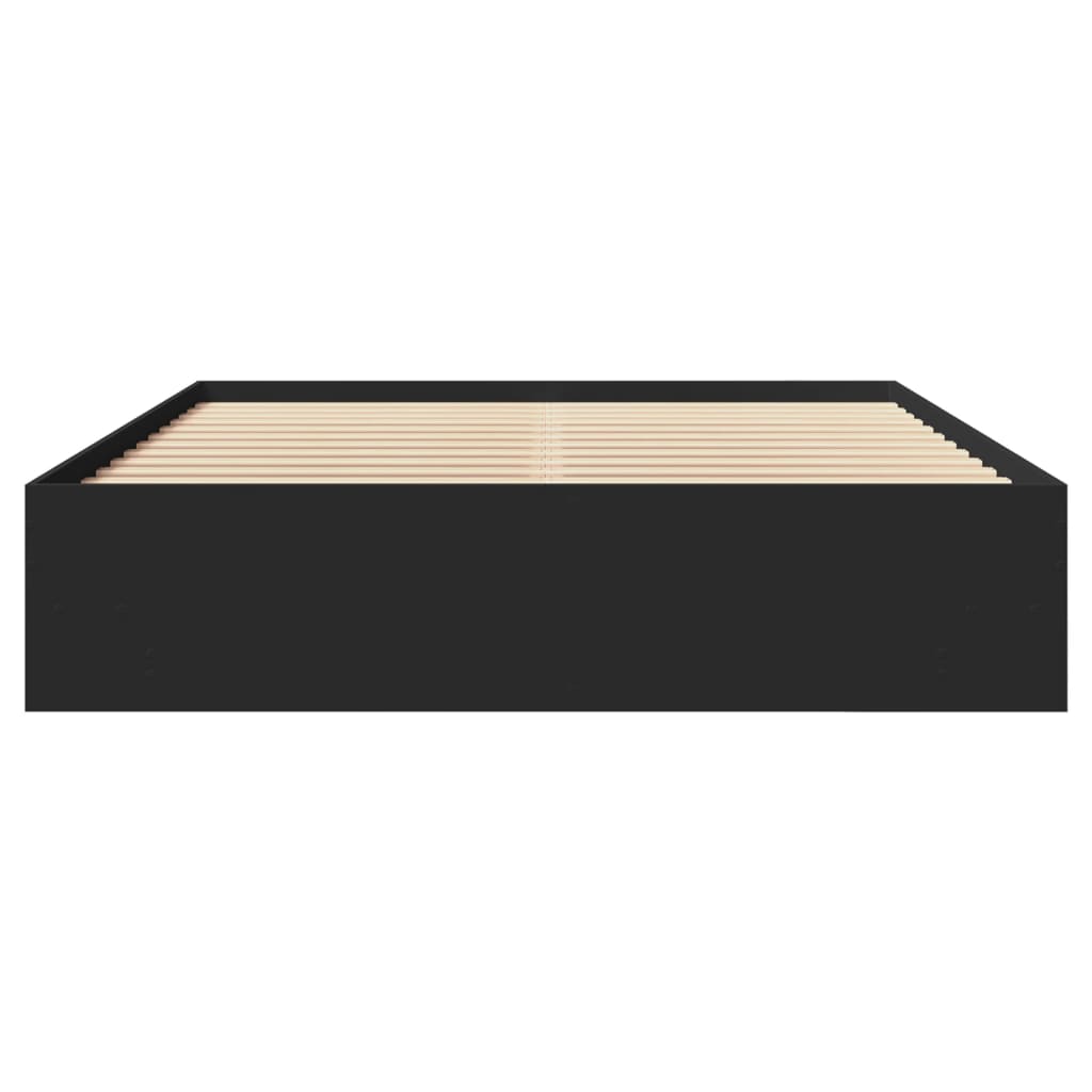Modern Wooden Queen Size 160cm Bed Frame Base With Under Storage Space
