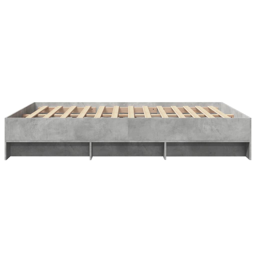 Modern Wooden Queen Size 160cm Bed Frame Base With Under Storage Space