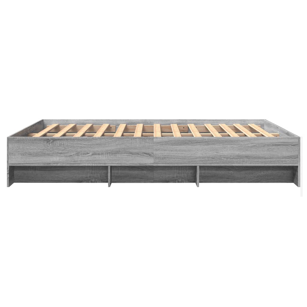 Modern Wooden Queen Size 160cm Bed Frame Base With Under Storage Space