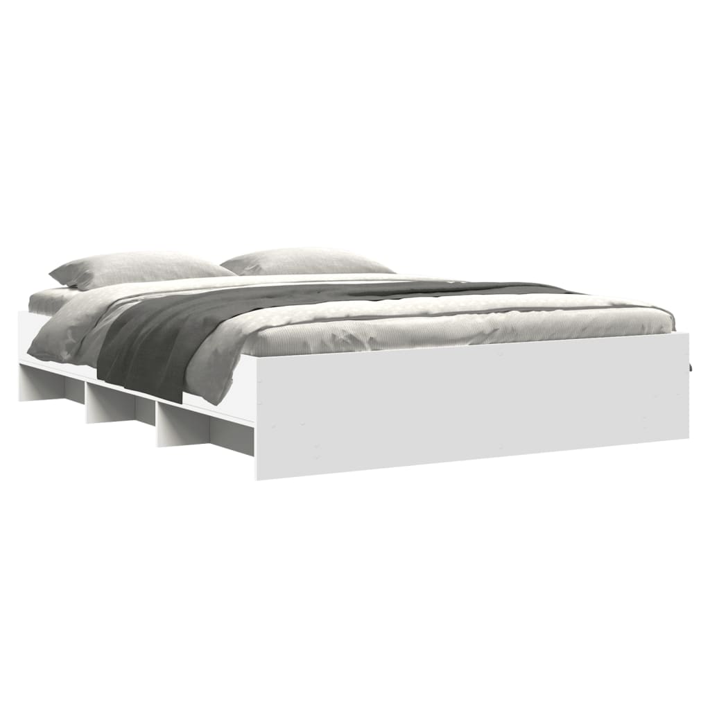 Modern Wooden King Size 150cm Bed Frame Base With Under Storage Space
