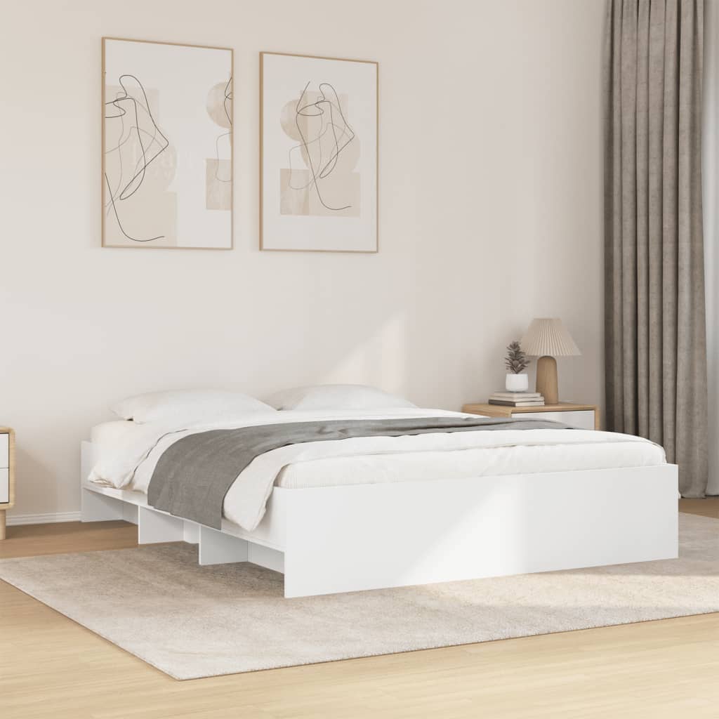 Modern Wooden King Size 150cm Bed Frame Base With Under Storage Space