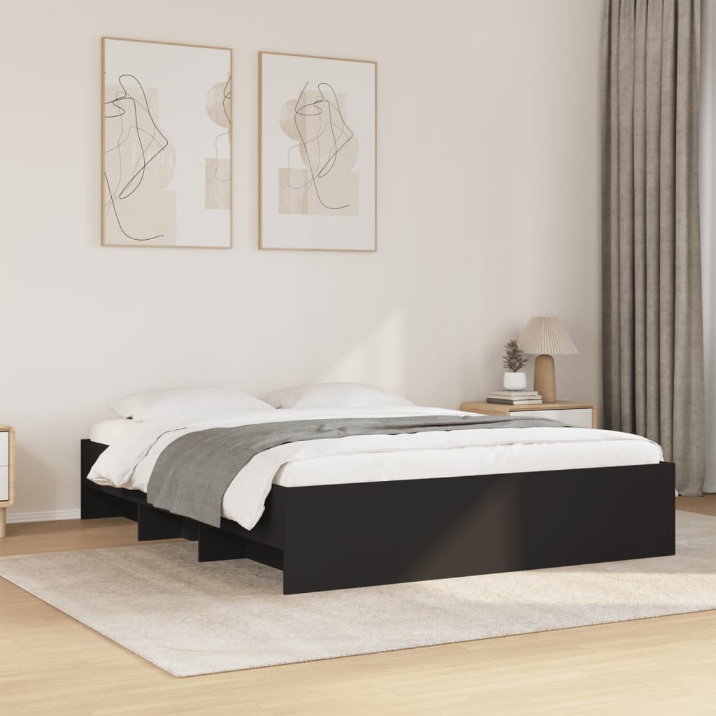 Modern Wooden King Size 150cm Bed Frame Base With Under Storage Space