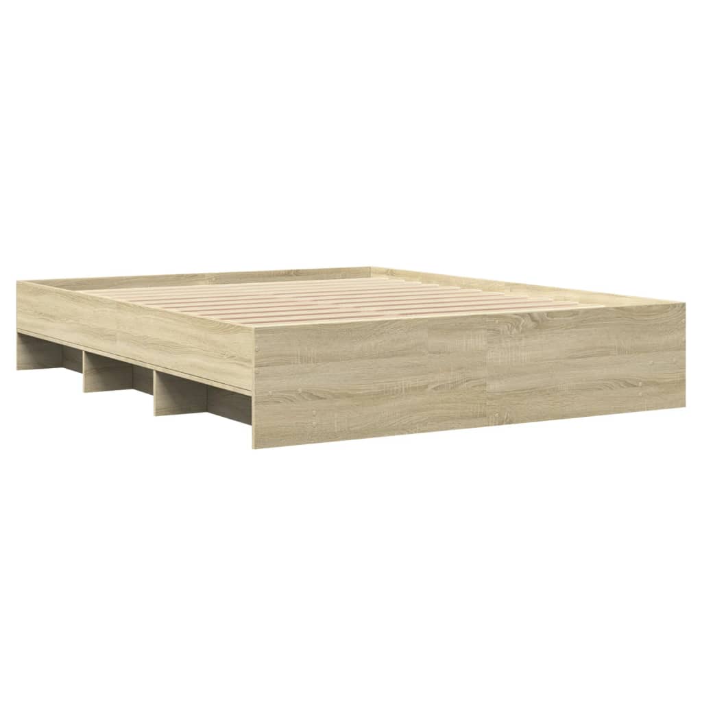 Modern Wooden King Size 150cm Bed Frame Base With Under Storage Space