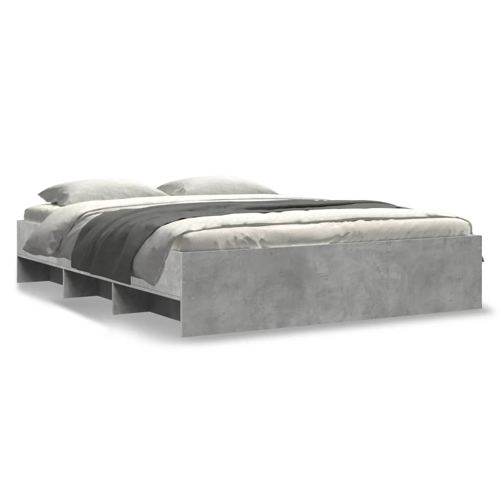 Modern Wooden King Size 150cm Bed Frame Base With Under Storage Space