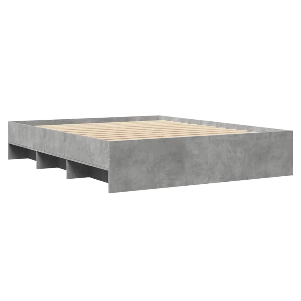 Modern Wooden King Size 150cm Bed Frame Base With Under Storage Space