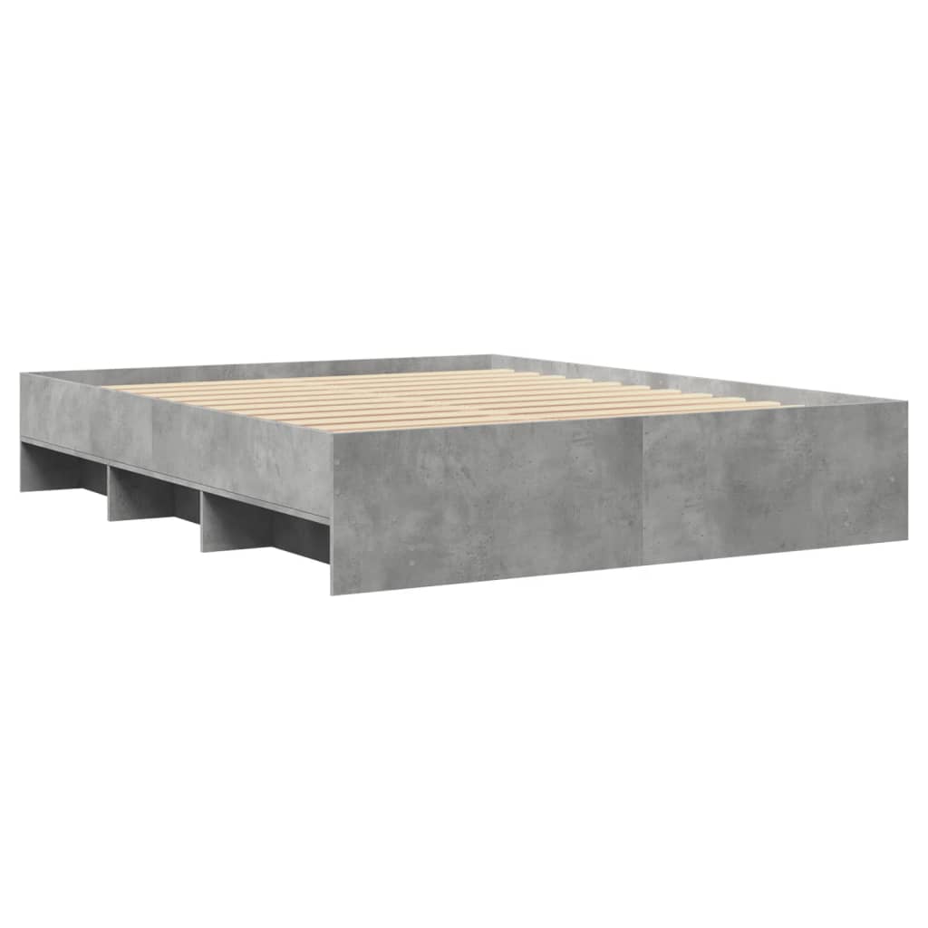 Modern Wooden King Size 150cm Bed Frame Base With Under Storage Space