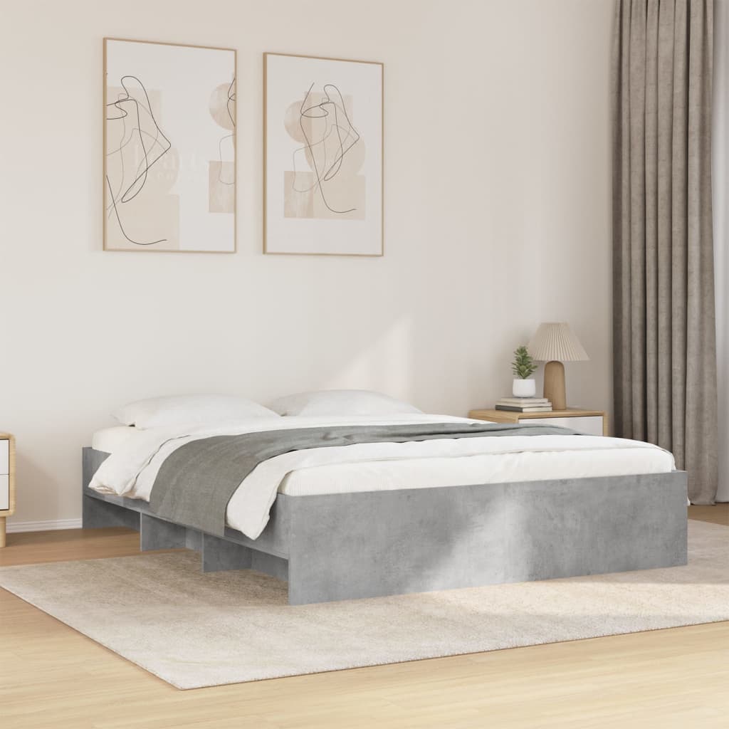 Modern Wooden King Size 150cm Bed Frame Base With Under Storage Space