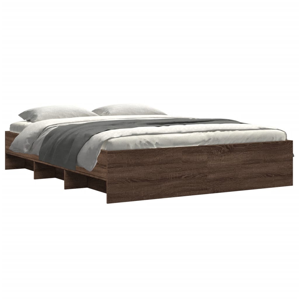 Modern Wooden King Size 150cm Bed Frame Base With Under Storage Space