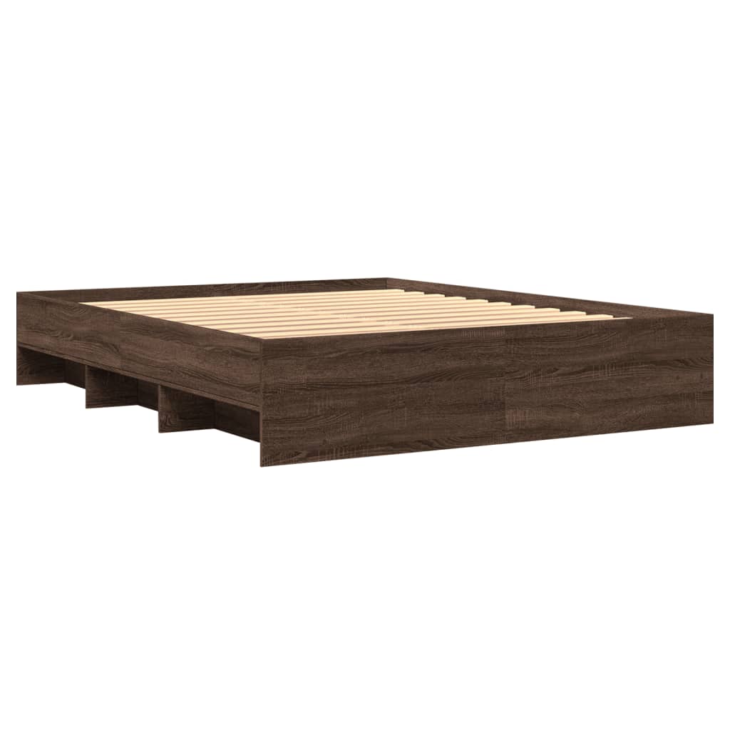 Modern Wooden King Size 150cm Bed Frame Base With Under Storage Space