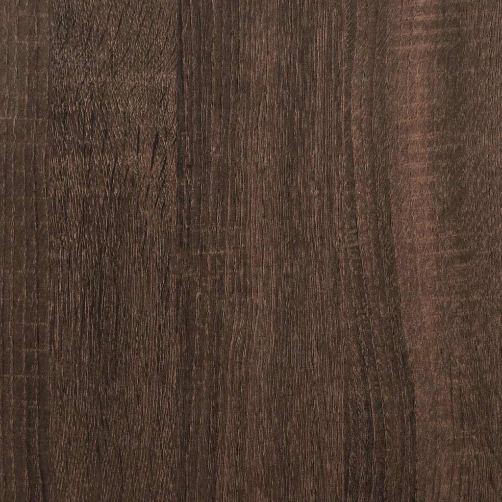 Bed Frame without Mattress Brown Oak 90x200 cm Engineered Wood