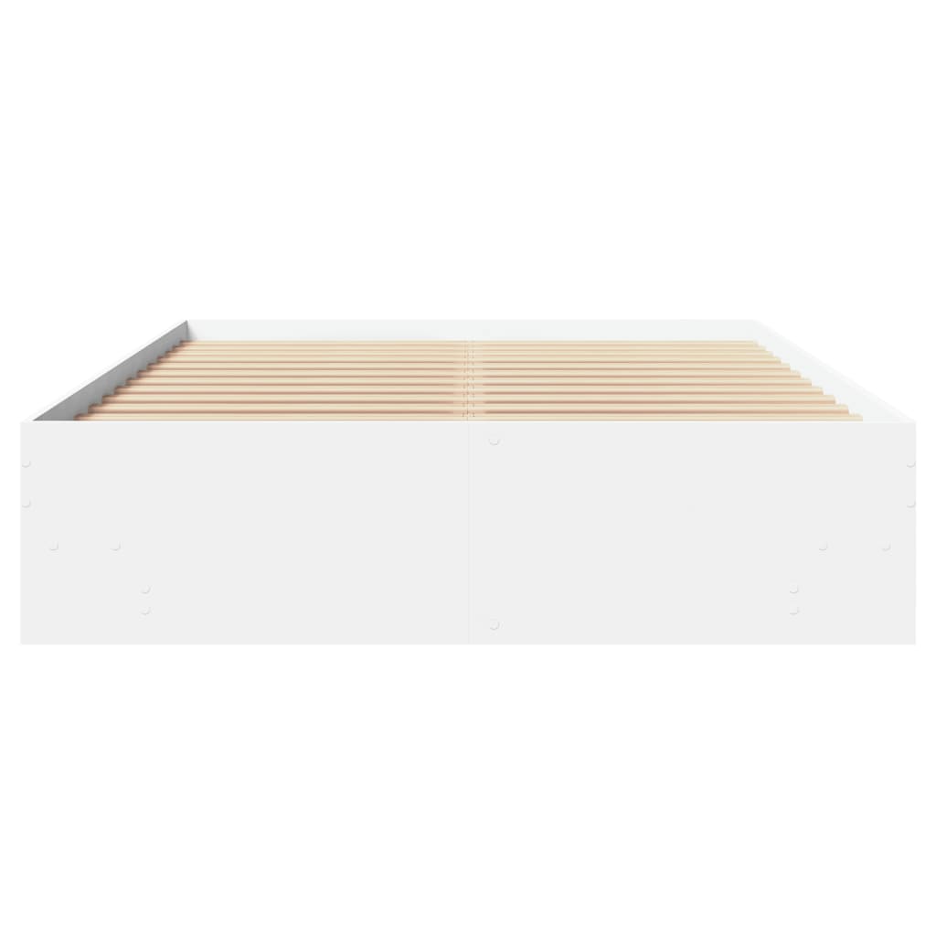 Modern Woden Double Size 135cm Bed Frame Base With Under Storage Space Wood