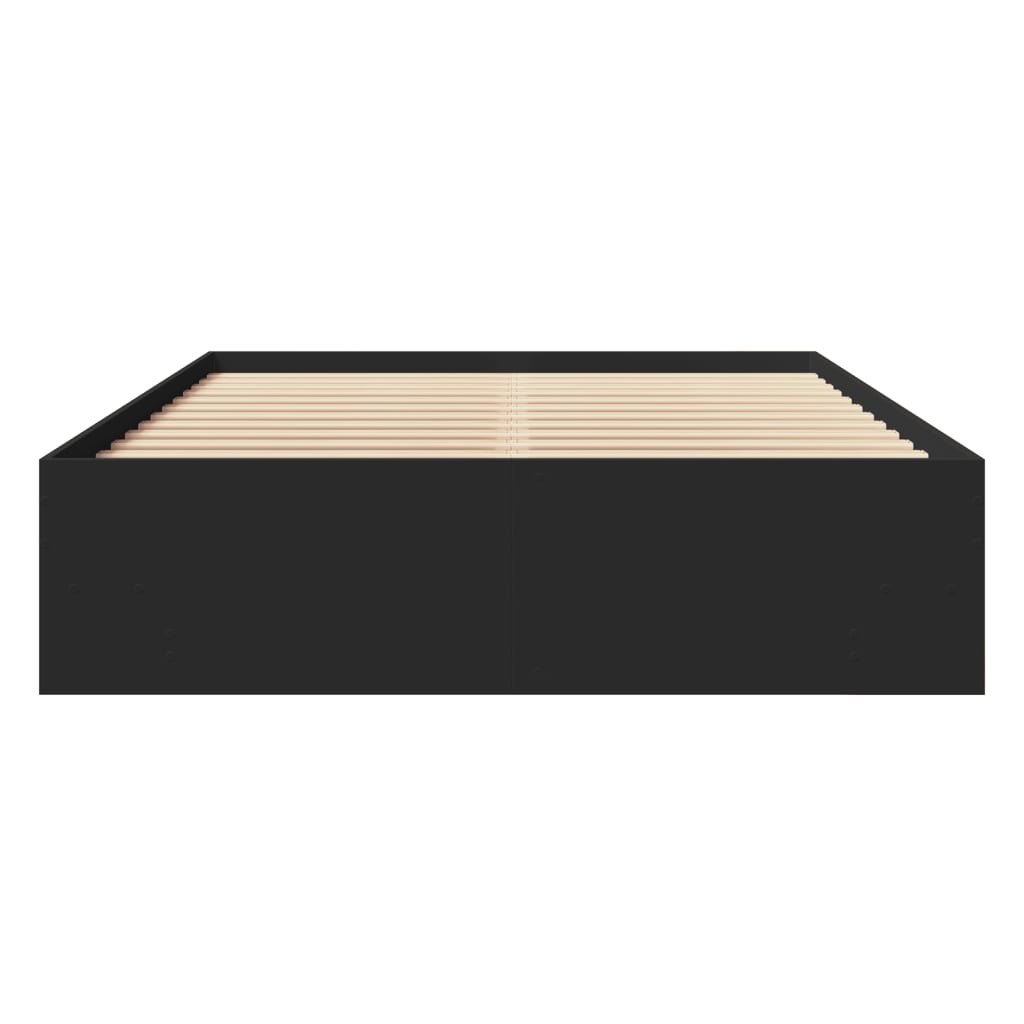 Modern Woden Double Size 135cm Bed Frame Base With Under Storage Space Wood