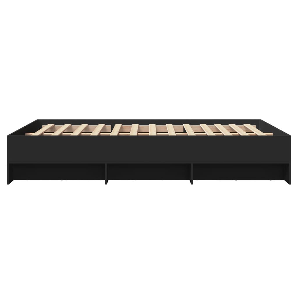Modern Woden Double Size 135cm Bed Frame Base With Under Storage Space Wood