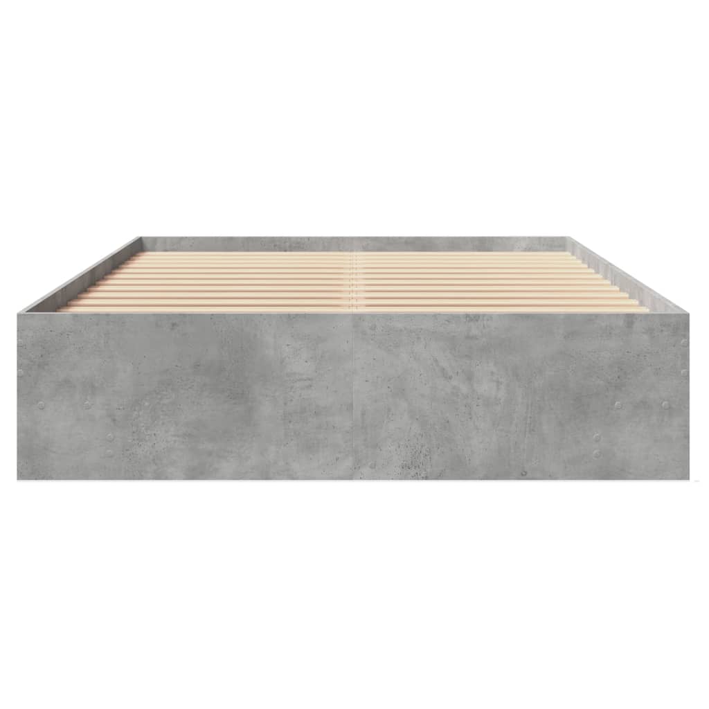 Modern Woden Double Size 135cm Bed Frame Base With Under Storage Space Wood