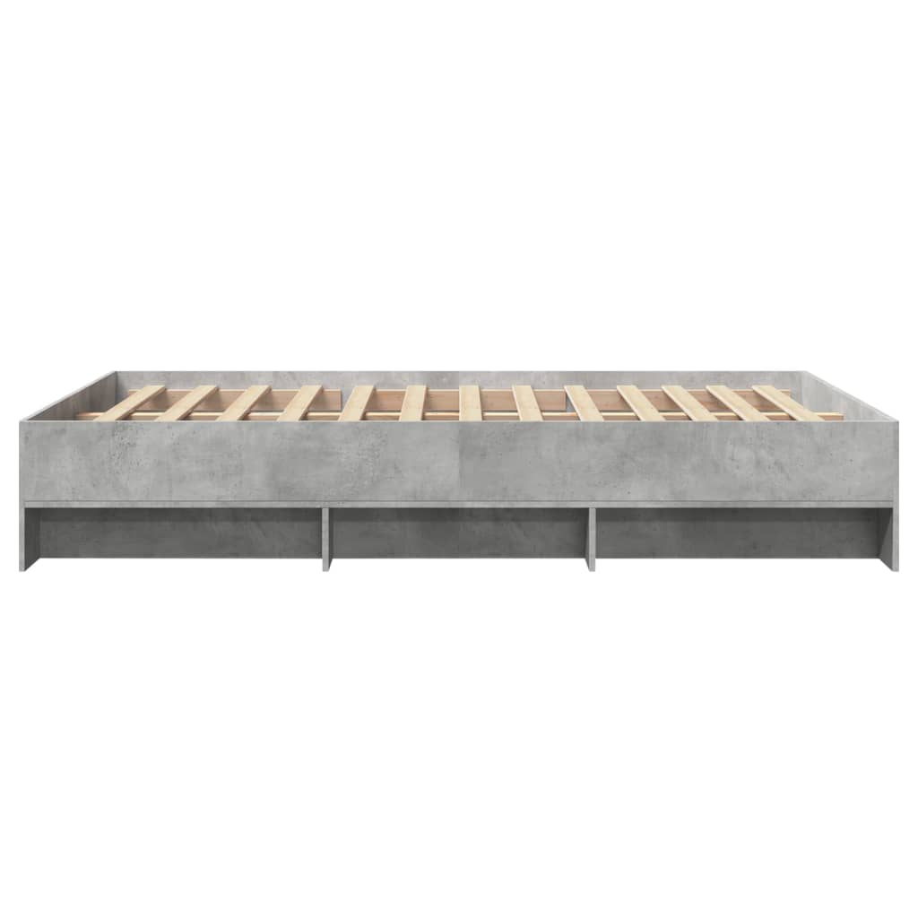 Modern Woden Double Size 135cm Bed Frame Base With Under Storage Space Wood