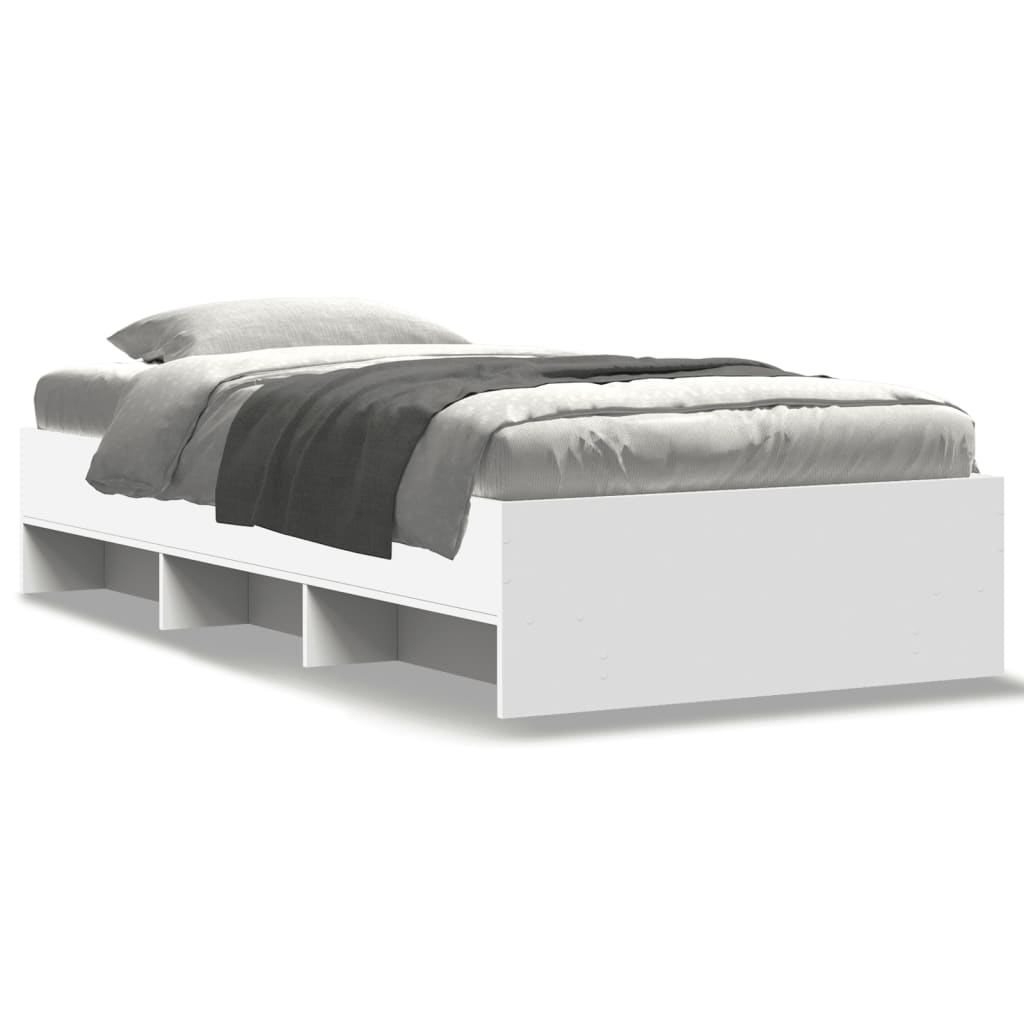 Modern Wooden Single Size 90cm Bed Frame Base With Under Storage Space
