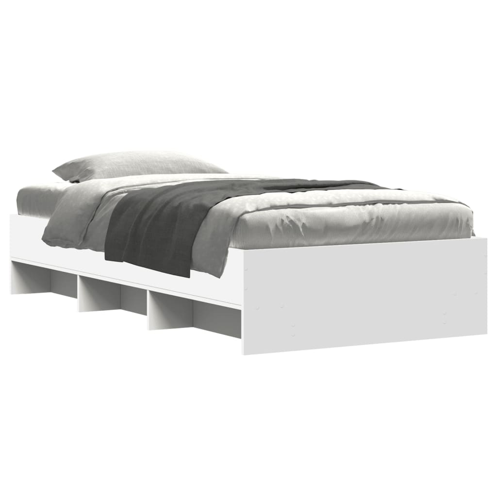 Modern Wooden Single Size 90cm Bed Frame Base With Under Storage Space