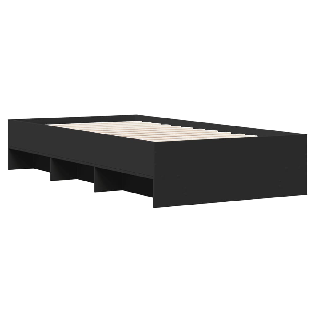Modern Wooden Single Size 90cm Bed Frame Base With Under Storage Space