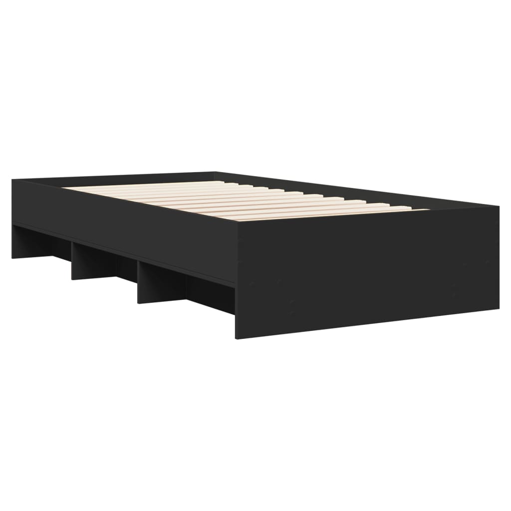 Modern Wooden Single Size 90cm Bed Frame Base With Under Storage Space