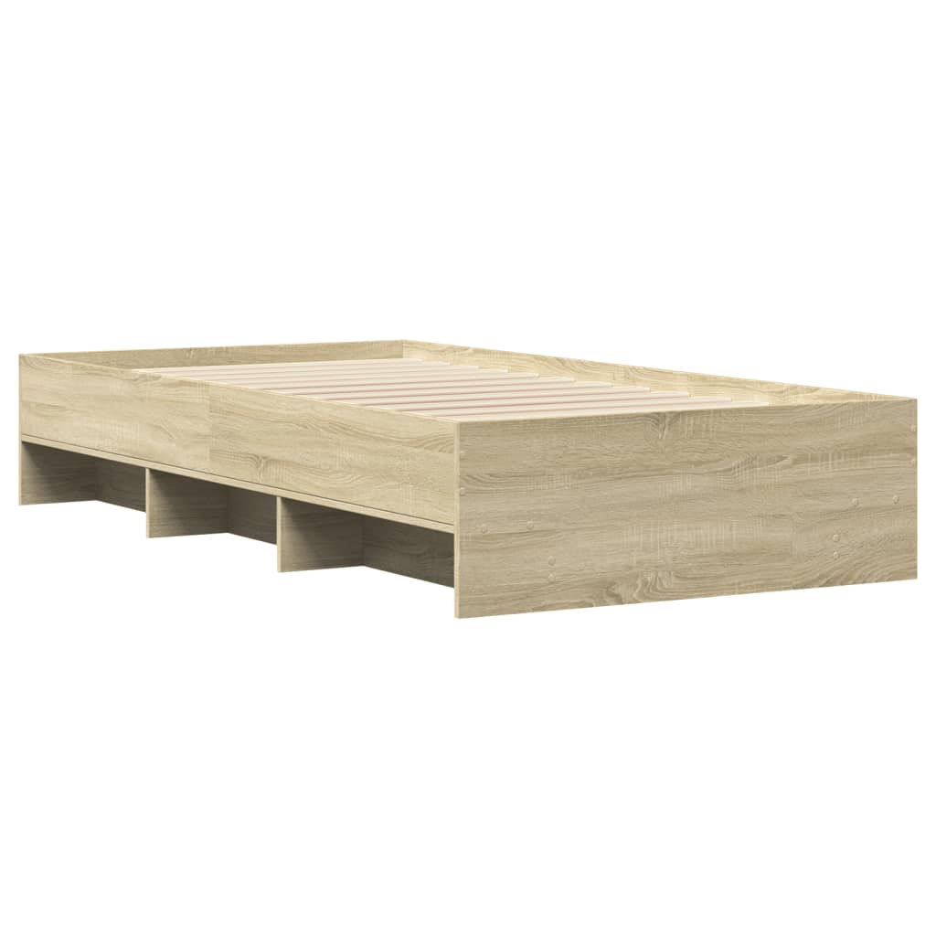 Modern Wooden Single Size 90cm Bed Frame Base With Under Storage Space